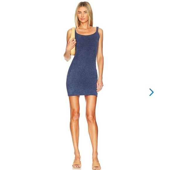 Lovers + Friends x Revolve Ashley Knit Chenille Mini Dress in Dark Blue - Picture 4 of 11